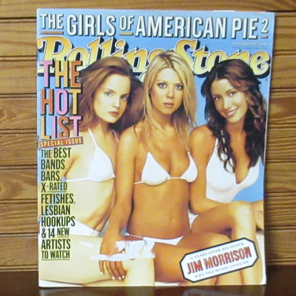 ROLLING STONE Magazine Aug 30, 2001 Jim MORRISON, the girls of American PIE 2